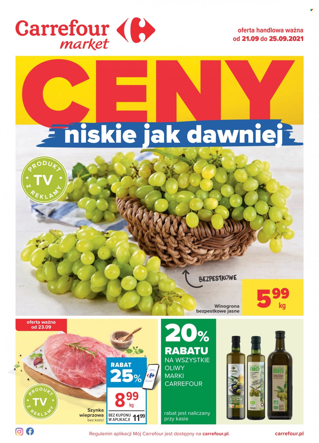 Gazetka Carrefour Market - 21.09.2021 - 25.09.2021. Strona 1