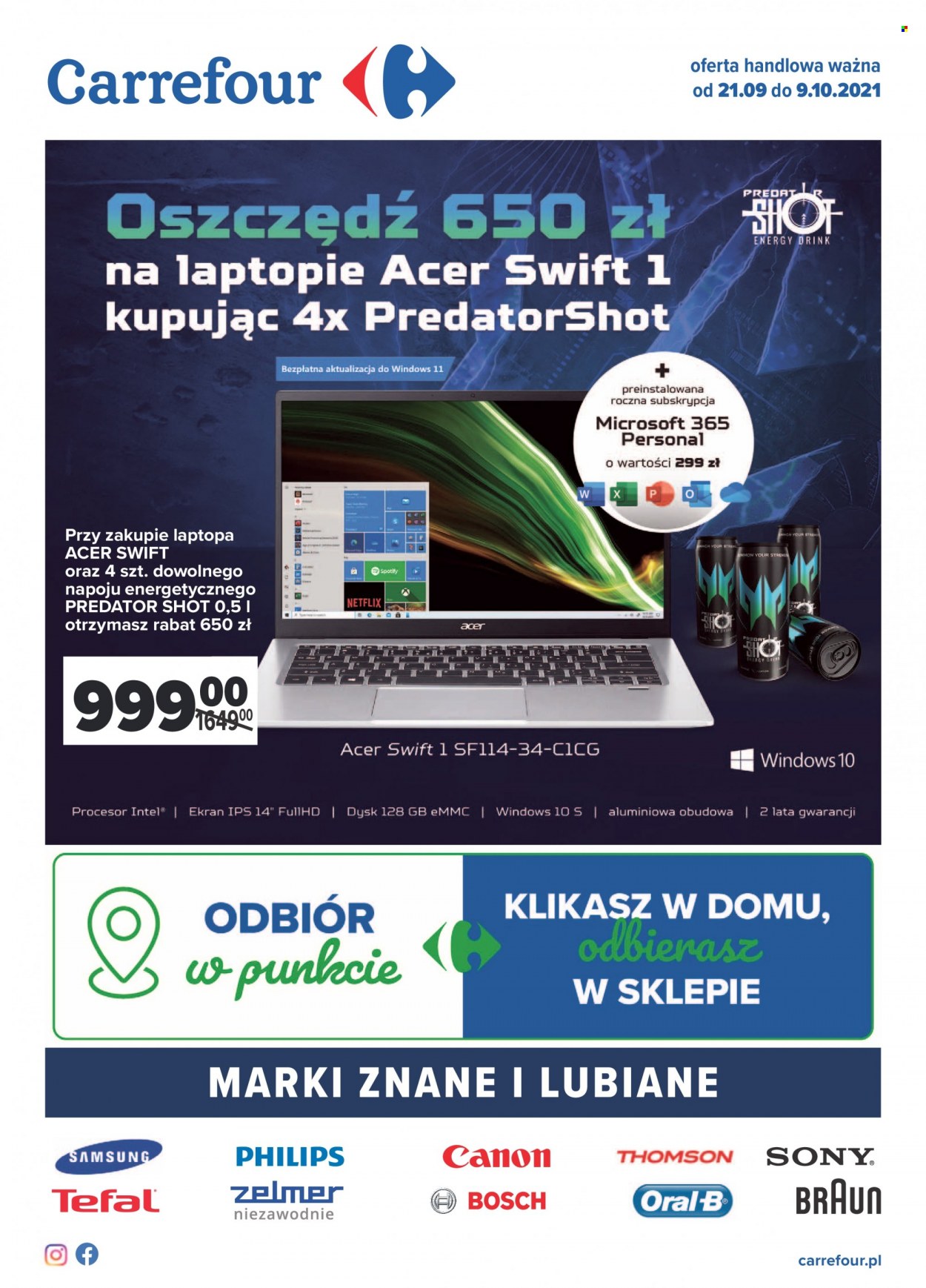 Gazetka Carrefour - 21.09.2021 - 9.10.2021. Strona 1
