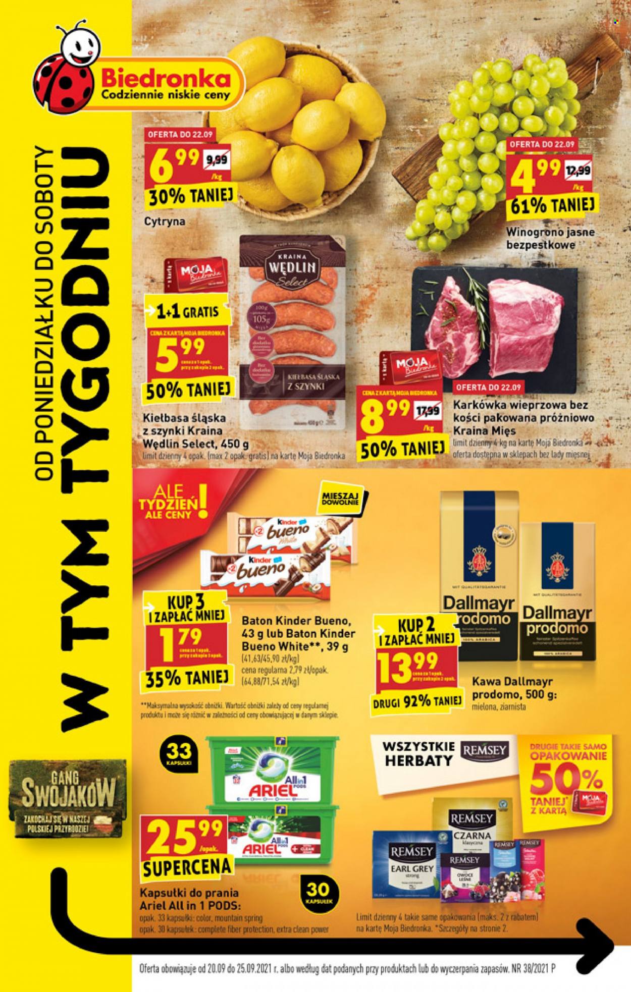 Gazetka Biedronka - 20.09.2021 - 25.09.2021. Strona 1