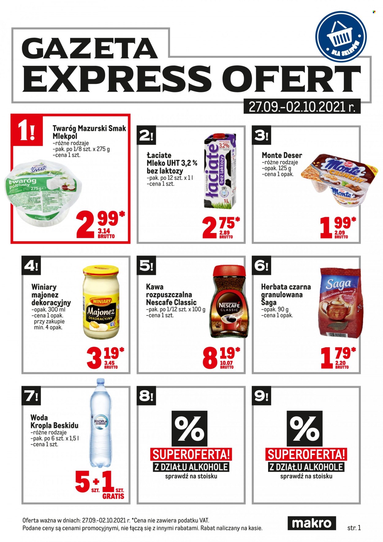 Gazetka Makro - 27.09.2021 - 2.10.2021. Strona 1