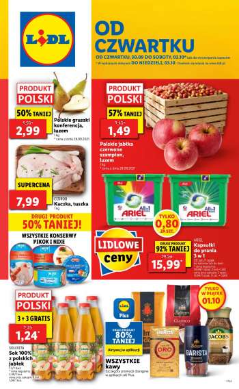Gazetka Lidl - 30.09.2021 - 3.10.2021.