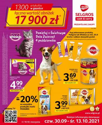 Gazetka Selgros - 30.09.2021 - 13.10.2021.