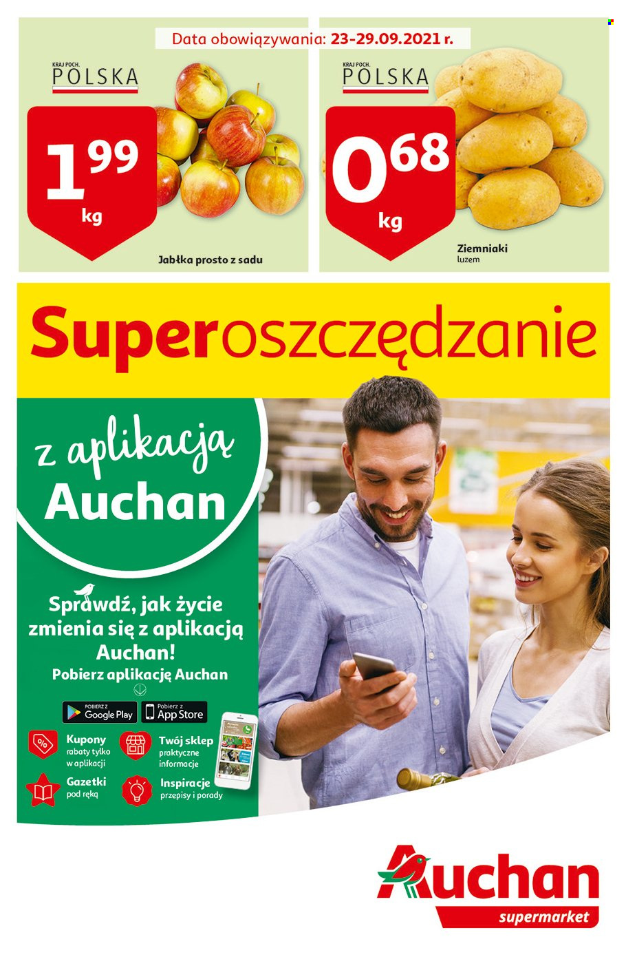 Gazetka Auchan - 23.09.2021 - 29.09.2021. Strona 1