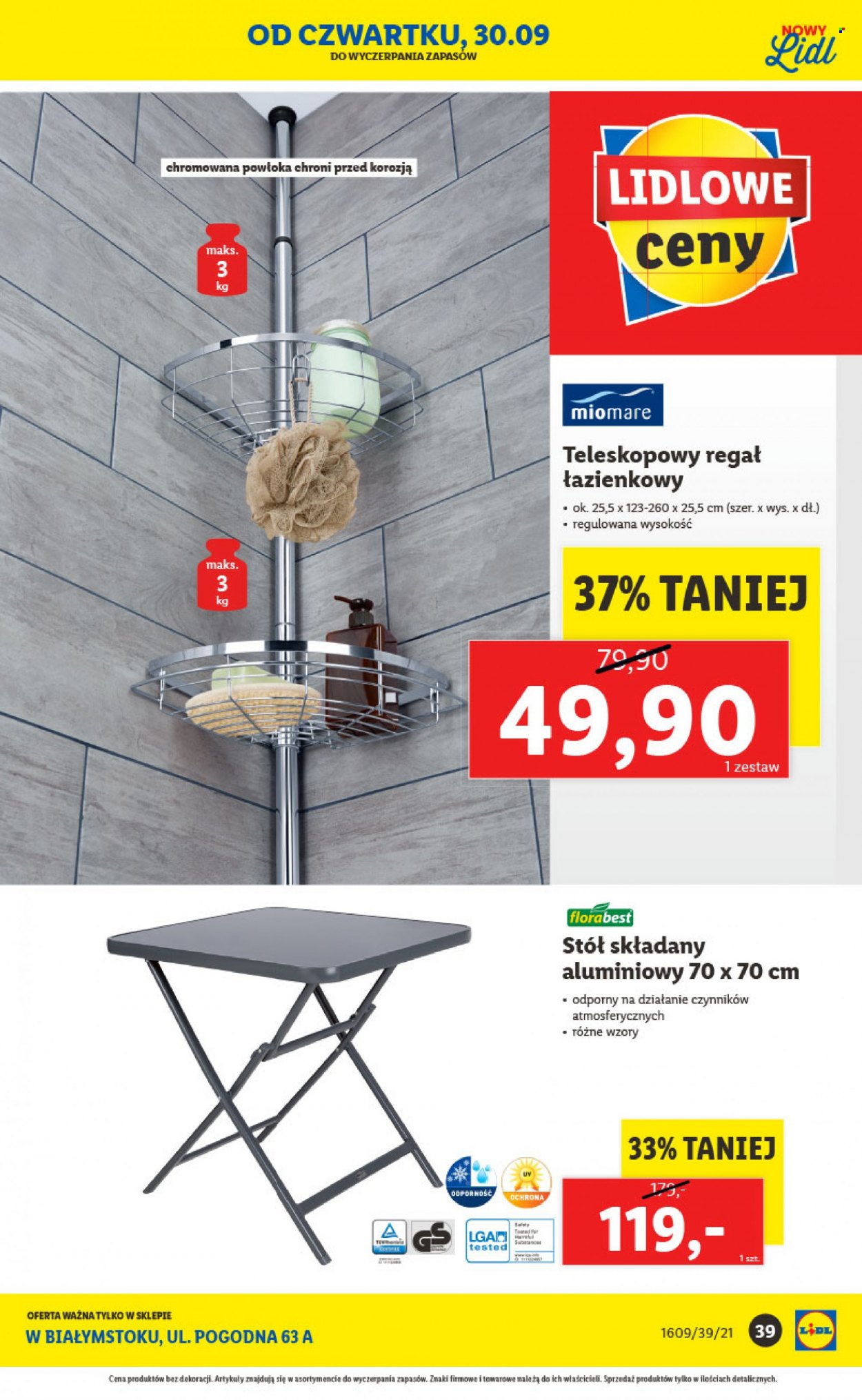 Gazetka Lidl - 30.09.2021 - 9.10.2021. Strona 39