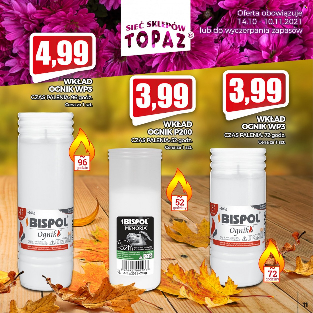 Gazetka Topaz - 14.10.2021 - 10.11.2021. Strona 11
