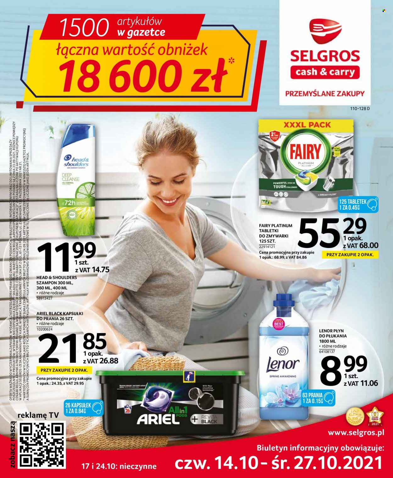 Gazetka Selgros - 14.10.2021 - 27.10.2021. Strona 1