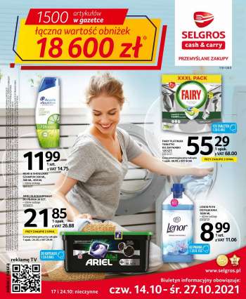 Gazetka Selgros - 14.10.2021 - 27.10.2021.