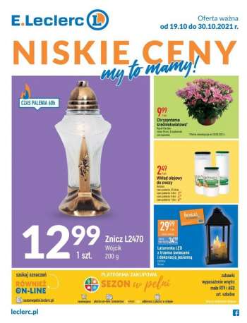 Gazetka E.Leclerc - 19.10.2021 - 30.10.2021.