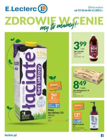 Gazetka E.Leclerc - 19.10.2021 - 6.11.2021.