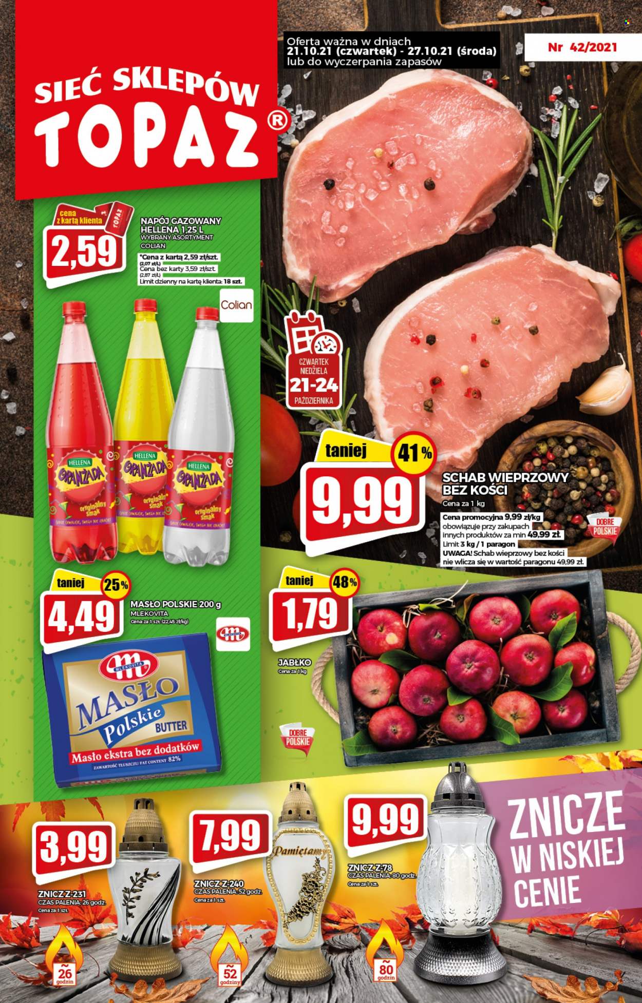 Gazetka Topaz - 21.10.2021 - 27.10.2021. Strona 1