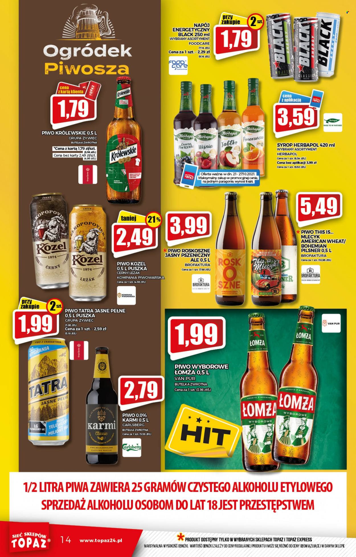 Gazetka Topaz - 21.10.2021 - 27.10.2021. Strona 14