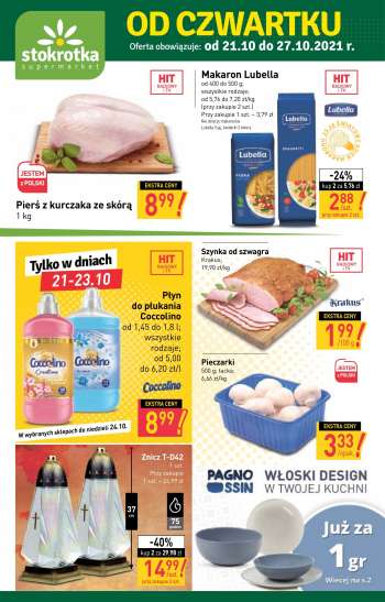 Gazetka Stokrotka Supermarket - 21.10.2021 - 27.10.2021.