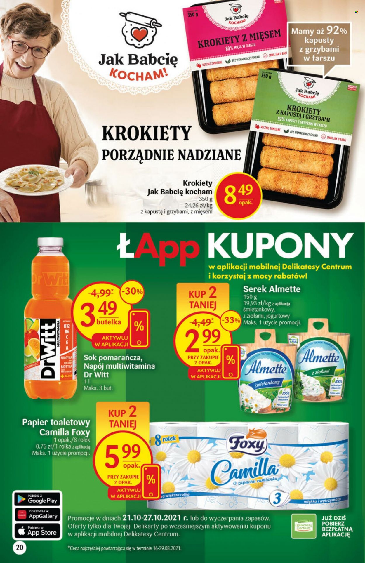 Gazetka Delikatesy Centrum - 21.10.2021 - 27.10.2021. Strona 20