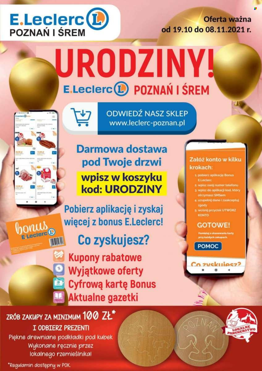 Gazetka E.Leclerc - 19.10.2021 - 8.11.2021. Strona 1