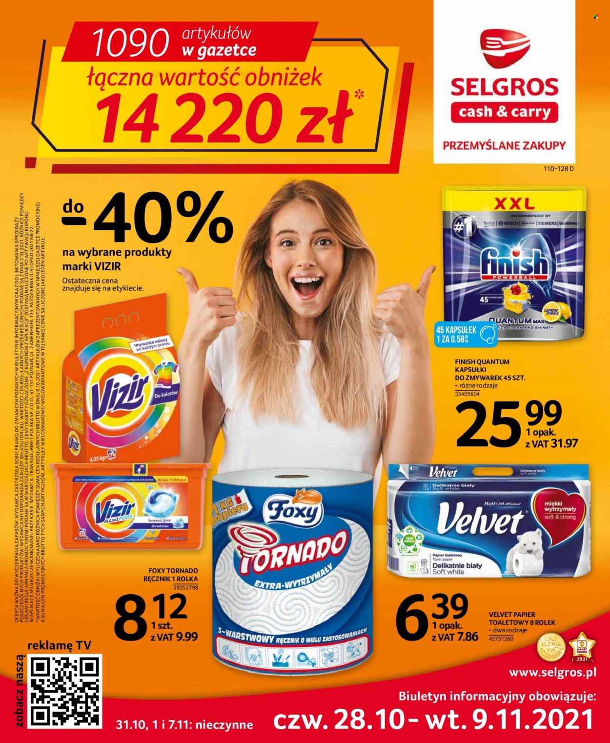 Gazetka Selgros - 28.10.2021 - 9.11.2021. Strona 1
