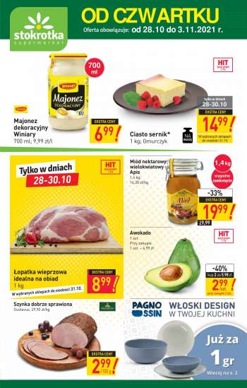 Gazetka Stokrotka Supermarket - 28.10.2021 - 3.11.2021.