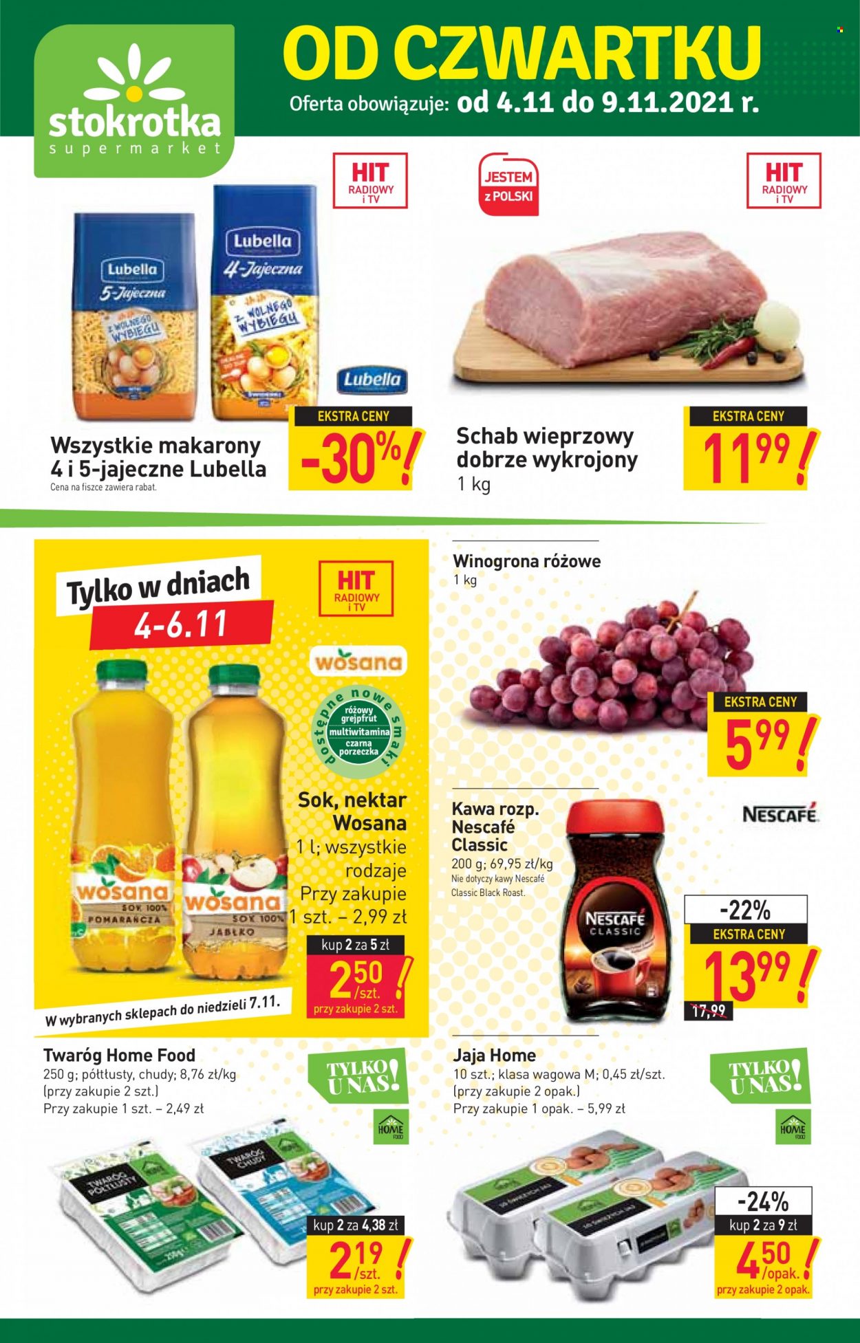 Gazetka Stokrotka Supermarket - 4.11.2021 - 9.11.2021. Strona 1