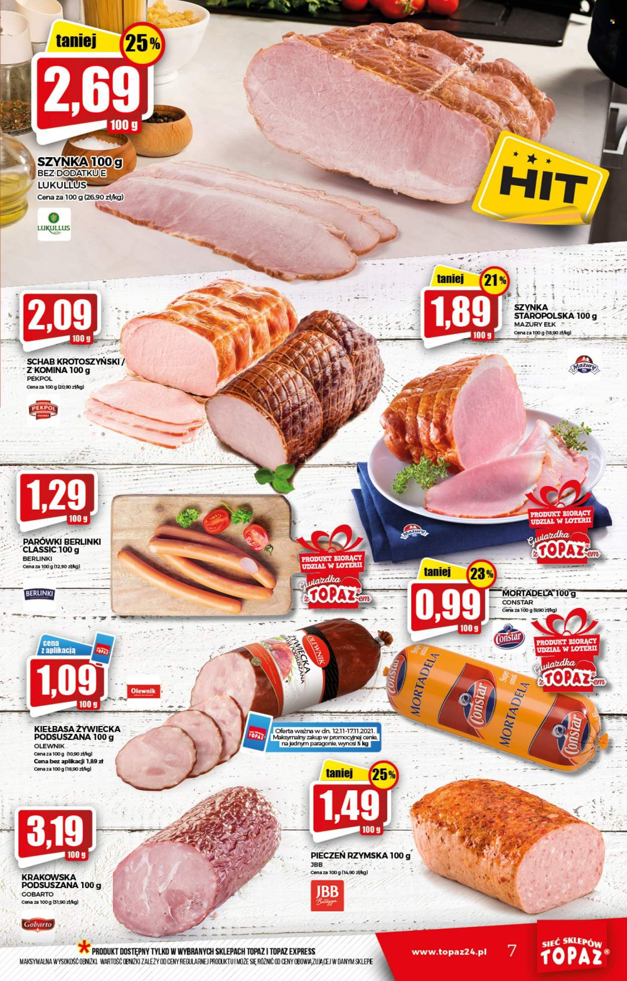 Gazetka Topaz - 12.11.2021 - 17.11.2021. Strona 7