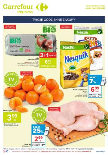 Gazetka Carrefour Express - 16.11.2021 - 22.11.2021.