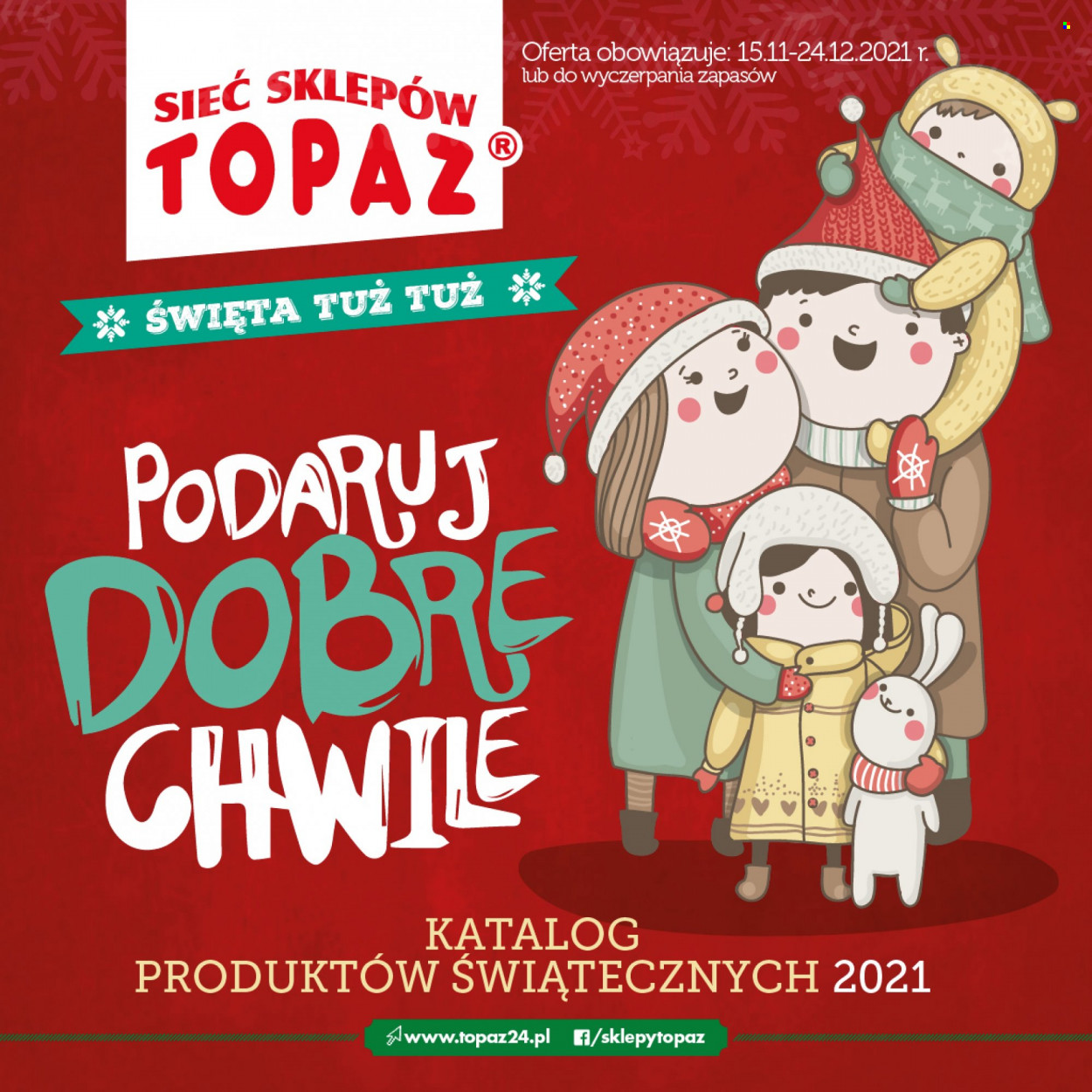 Gazetka Topaz - 15.11.2021 - 24.12.2021. Strona 1