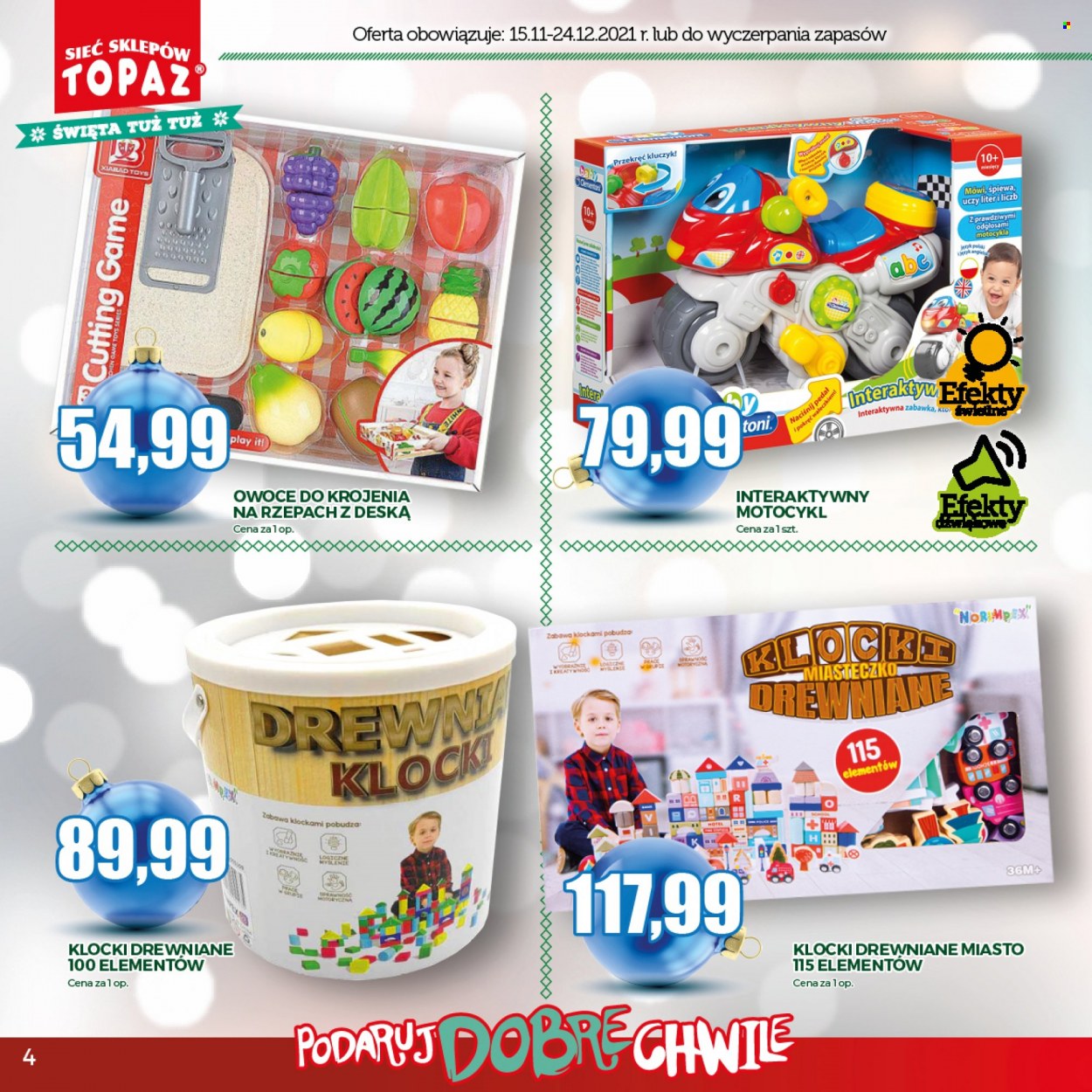 Gazetka Topaz - 15.11.2021 - 24.12.2021. Strona 4