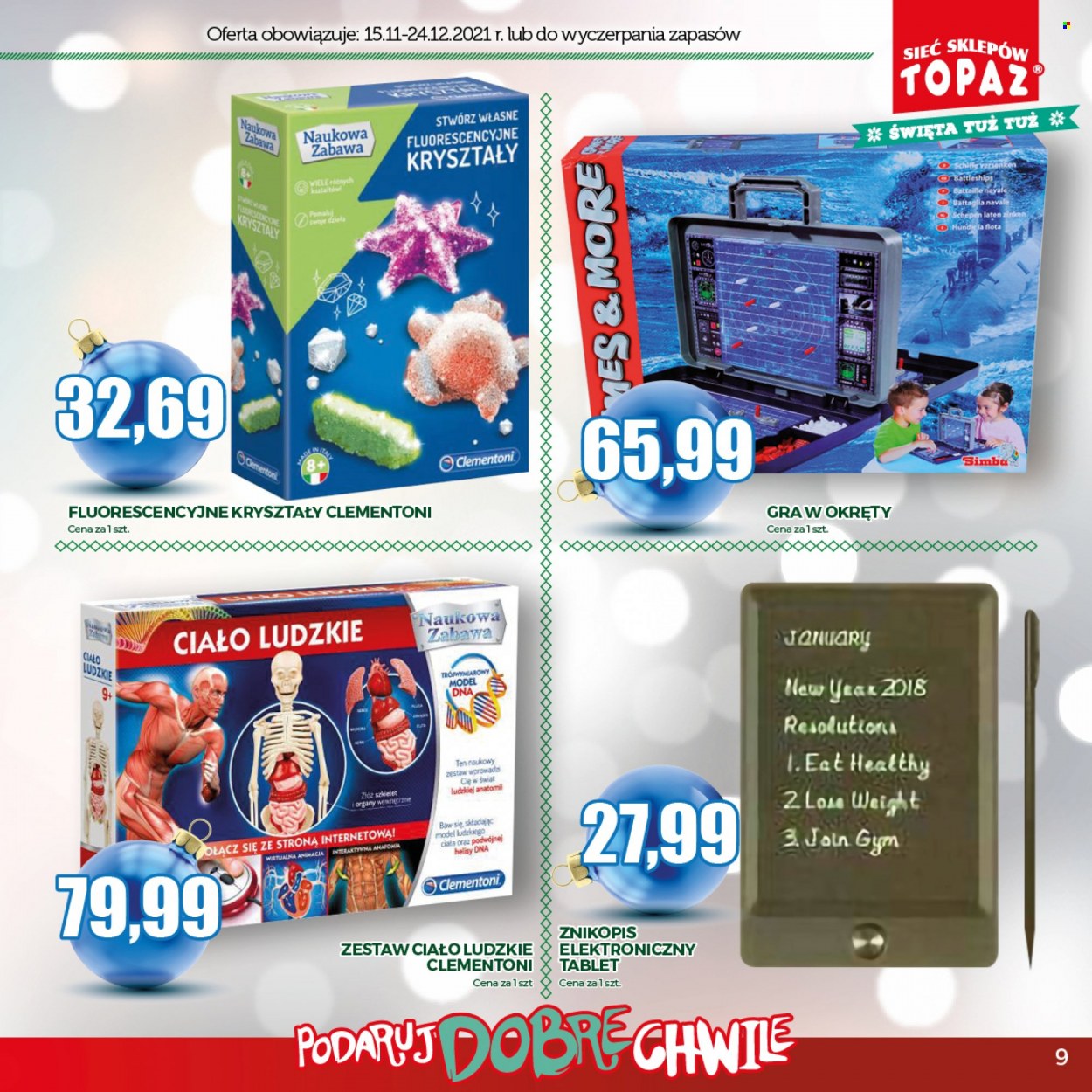 Gazetka Topaz - 15.11.2021 - 24.12.2021. Strona 9