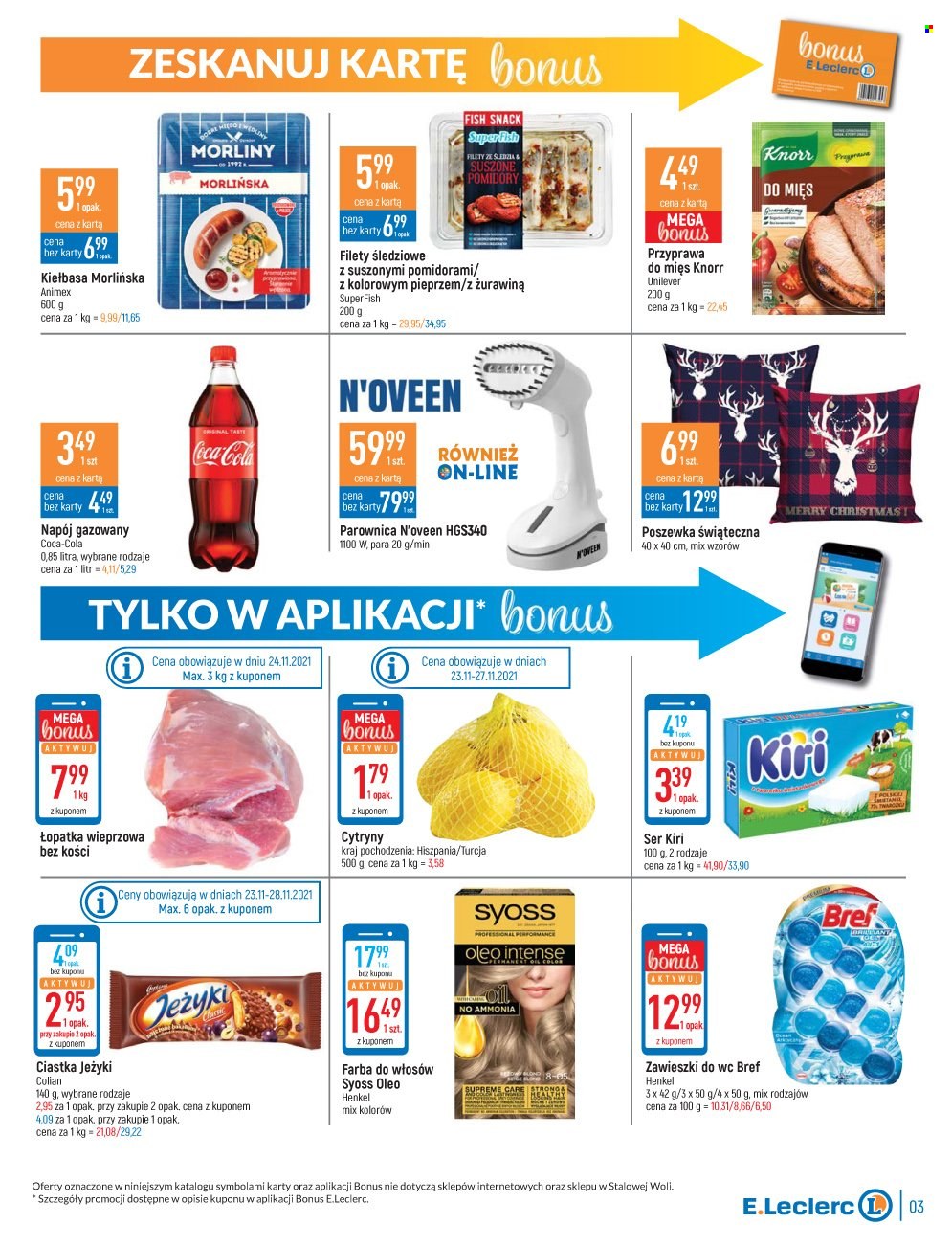 Gazetka E.Leclerc - 23.11.2021 - 4.12.2021. Strona 3