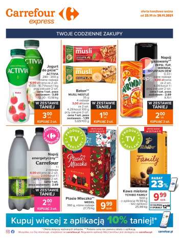 Gazetka Carrefour Express - 23.11.2021 - 29.11.2021.