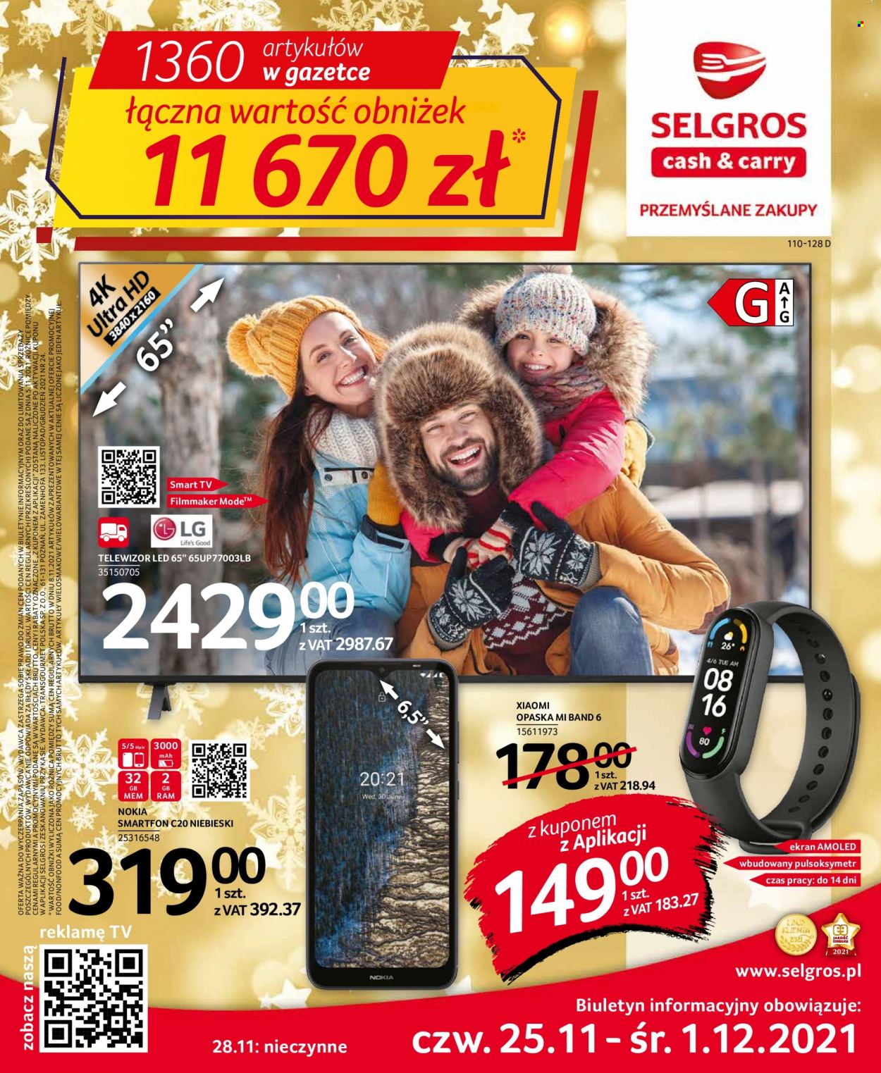Gazetka Selgros - 25.11.2021 - 1.12.2021. Strona 1