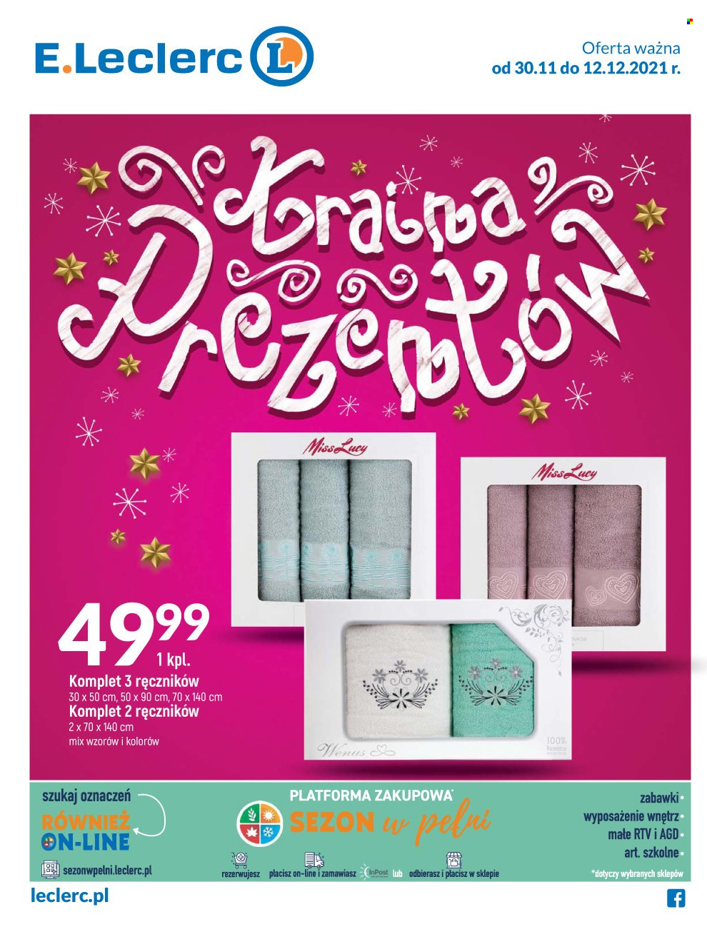 Gazetka E.Leclerc - 30.11.2021 - 12.12.2021. Strona 1
