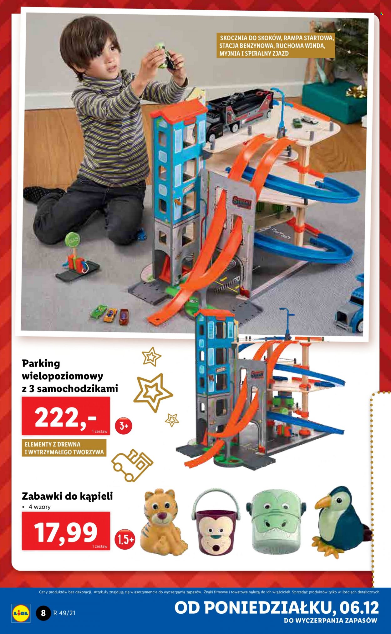Gazetka Lidl - 6.12.2021 - 12.12.2021 - Produkty w akcji - parking, zabawka do kąpieli. Strona 8.