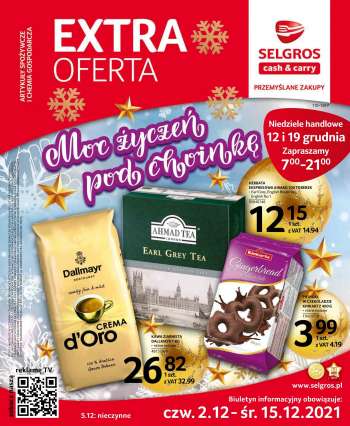 Gazetka Selgros - 2.12.2021 - 15.12.2021.