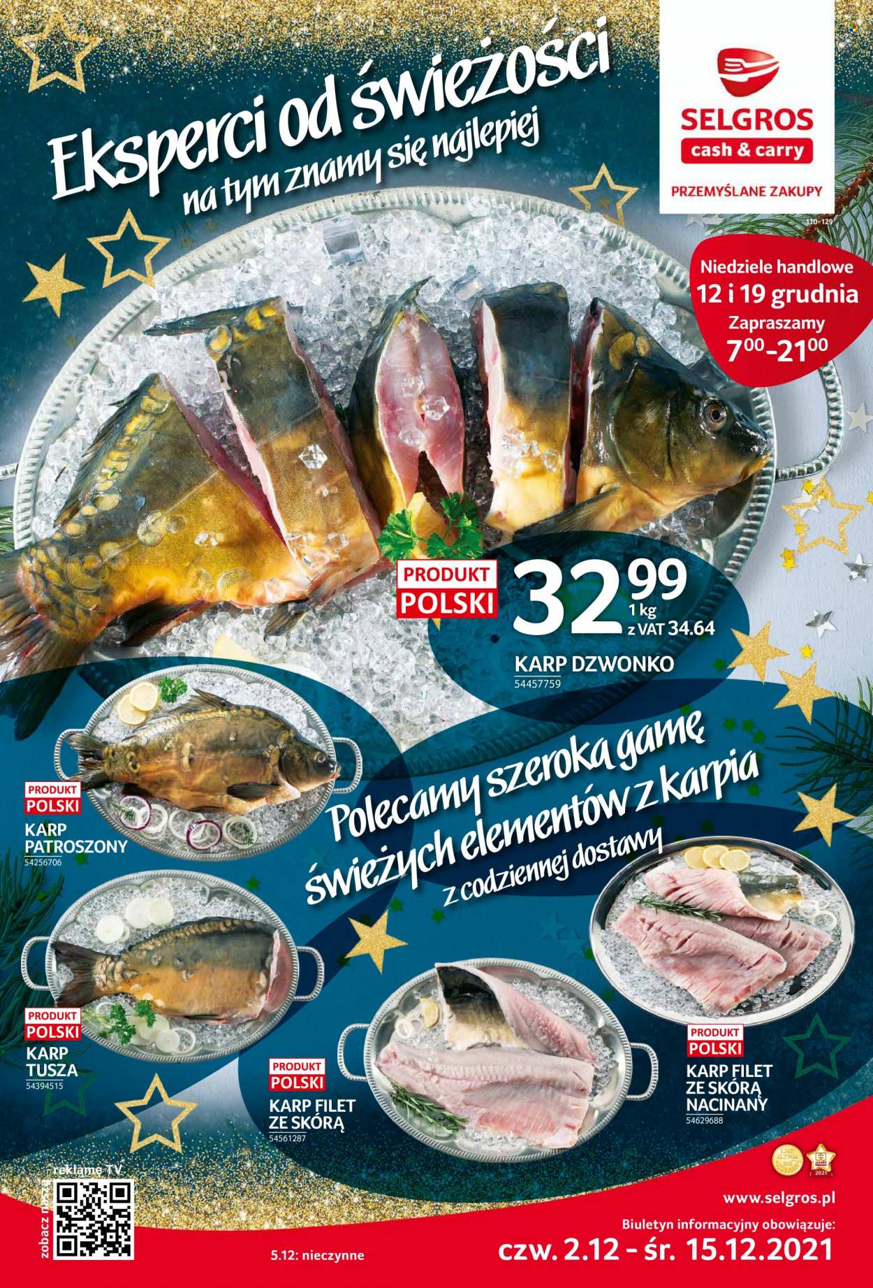 Gazetka Selgros - 2.12.2021 - 15.12.2021. Strona 1