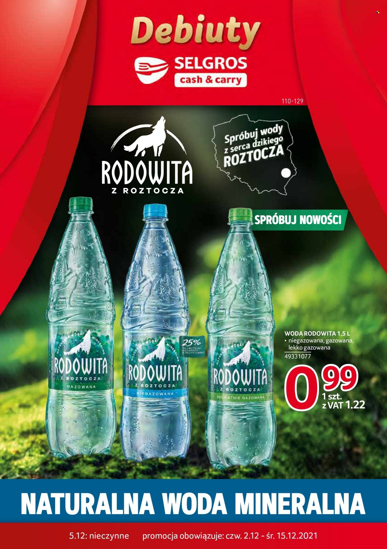 Gazetka Selgros - 2.12.2021 - 15.12.2021. Strona 1
