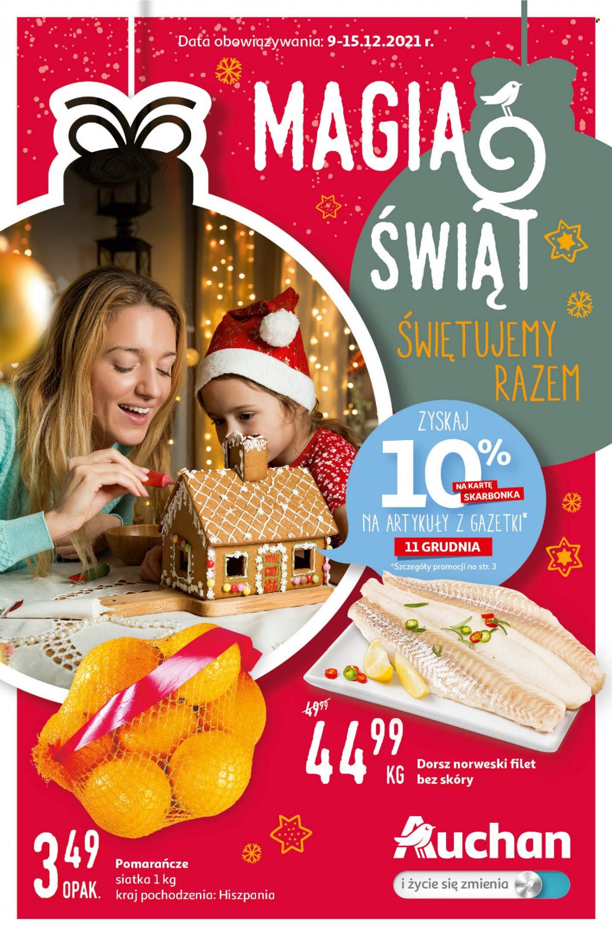 Gazetka Auchan - 9.12.2021 - 15.12.2021. Strona 1