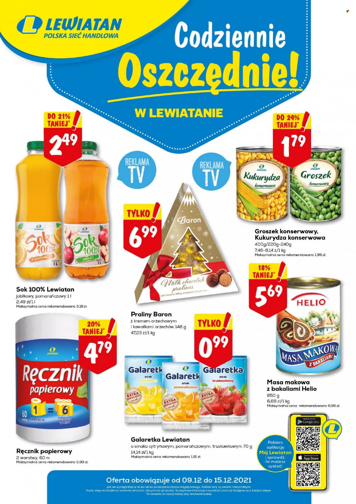 Gazetka Lewiatan - 9.12.2021 - 15.12.2021. Strona 1