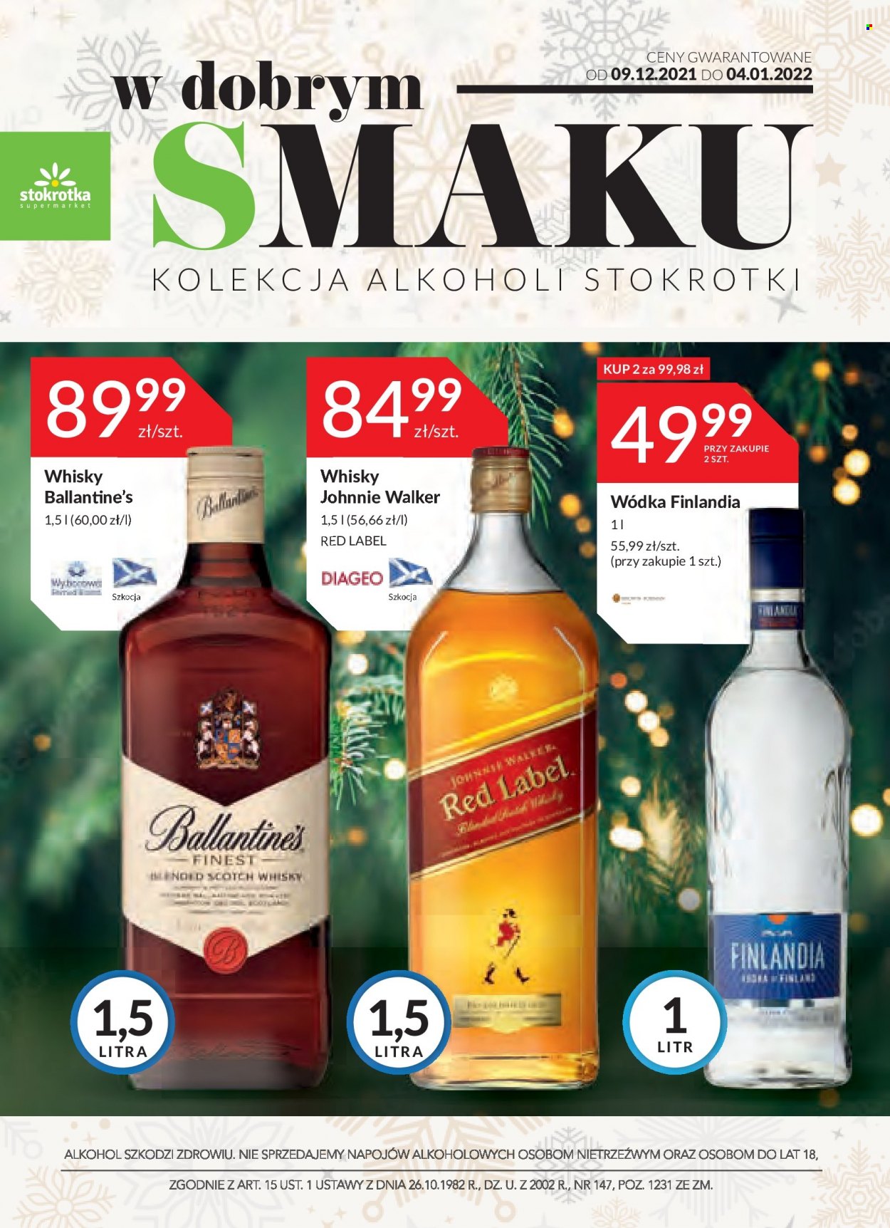 Gazetka Stokrotka Supermarket - 9.12.2021 - 4.01.2022. Strona 1