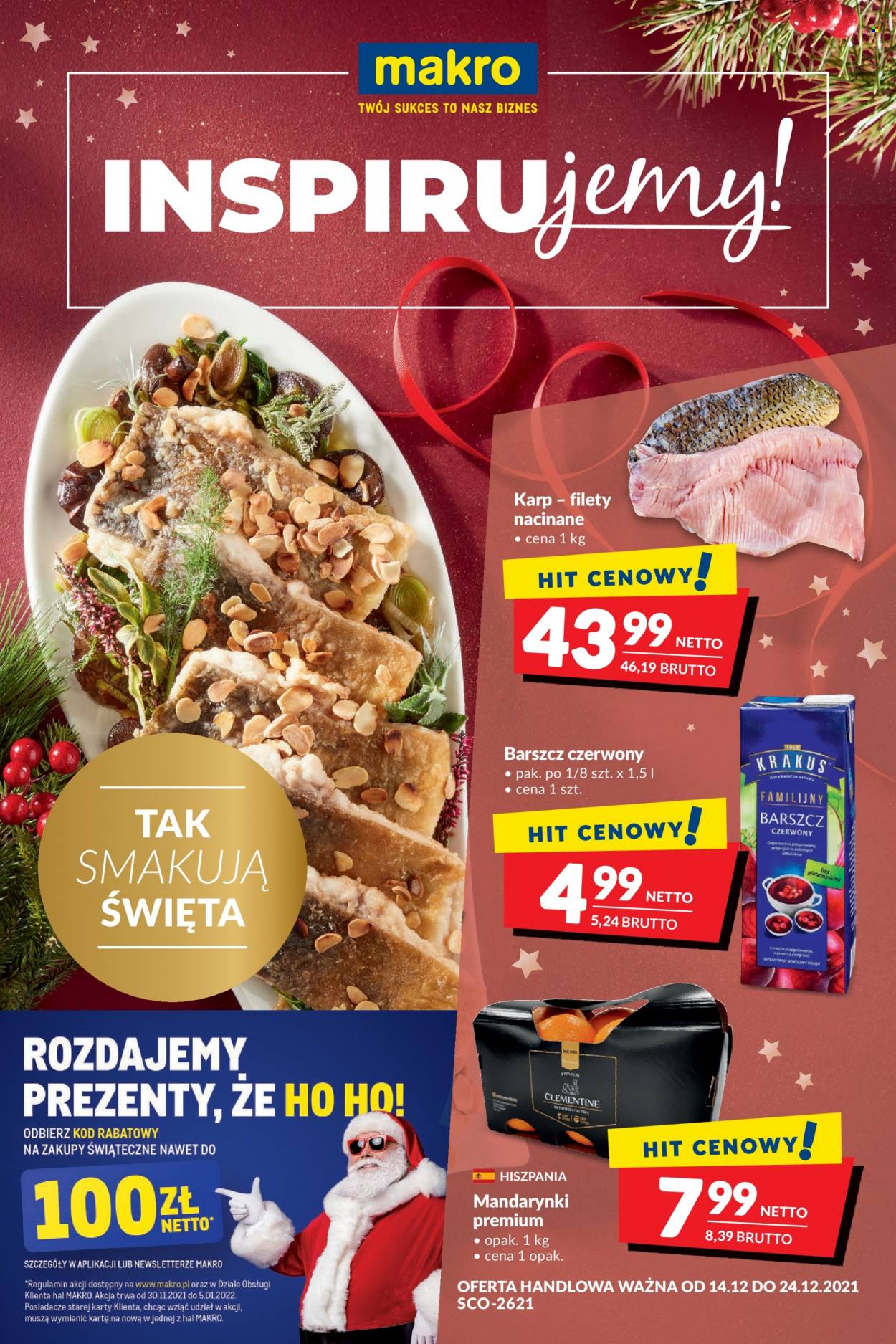 Gazetka Makro - 14.12.2021 - 24.12.2021. Strona 1