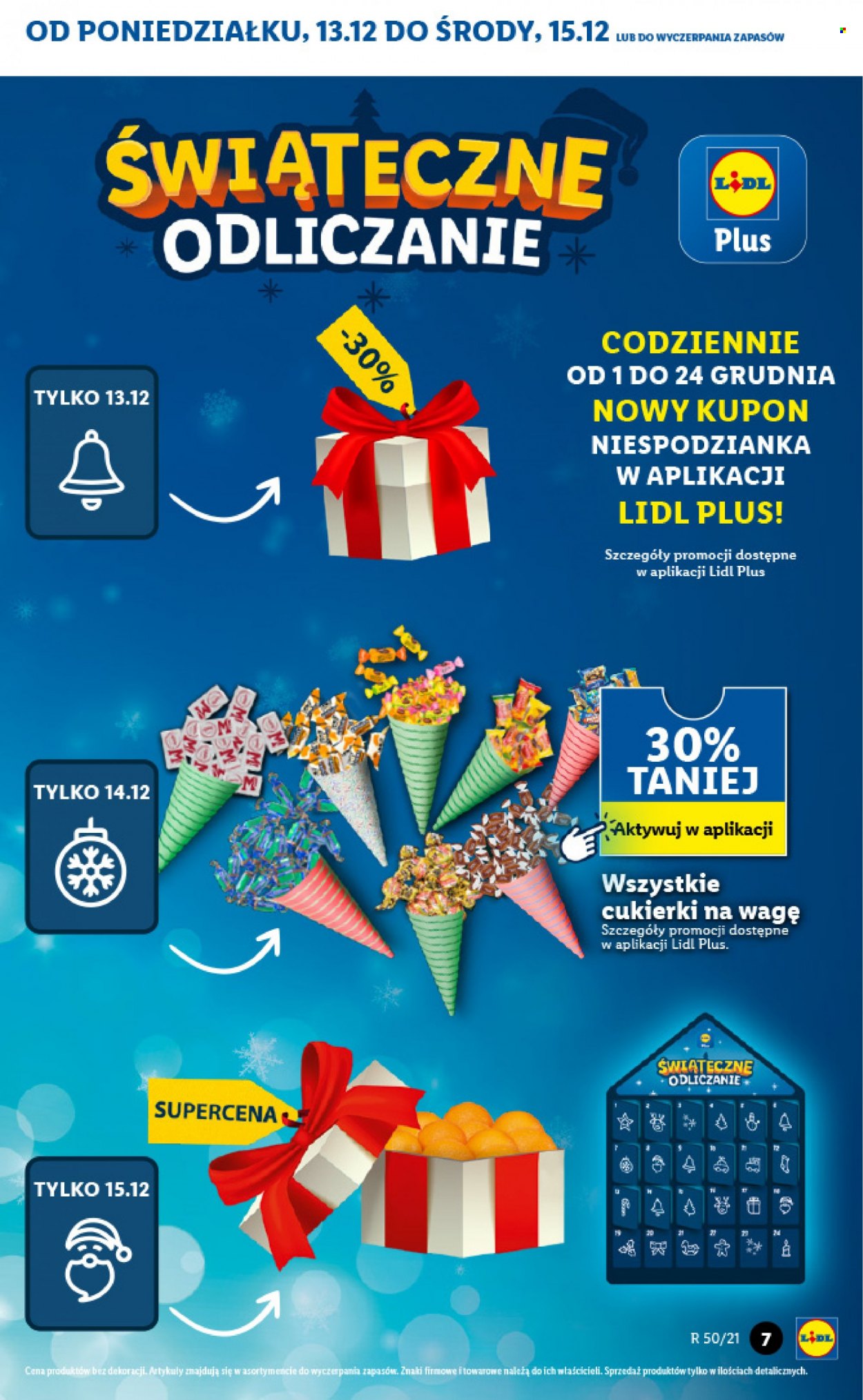 Gazetka Lidl - 13.12.2021 - 15.12.2021 - Produkty w akcji - cukierki. Strona 7.