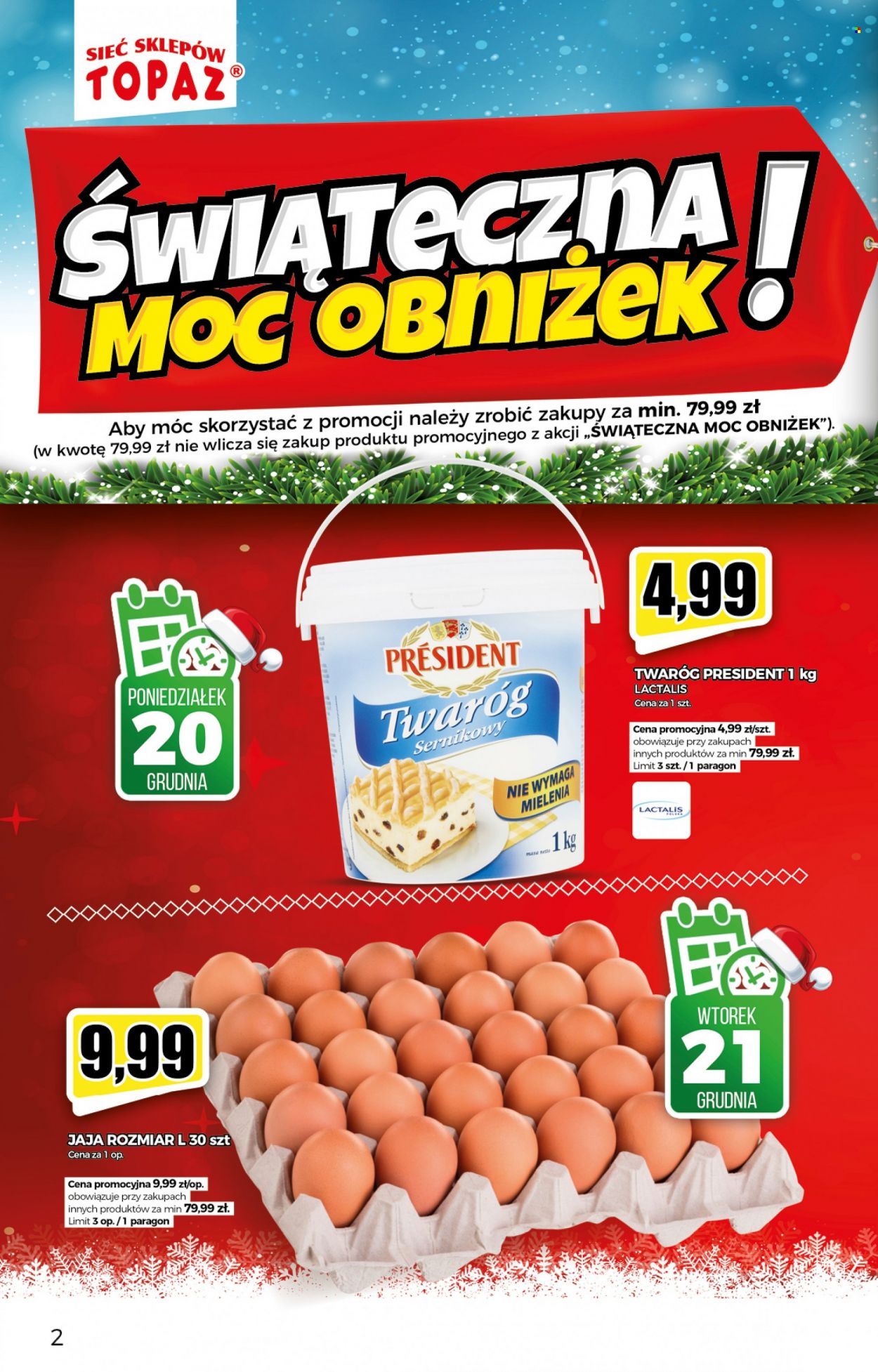 Gazetka Topaz - 16.12.2021 - 24.12.2021. Strona 2