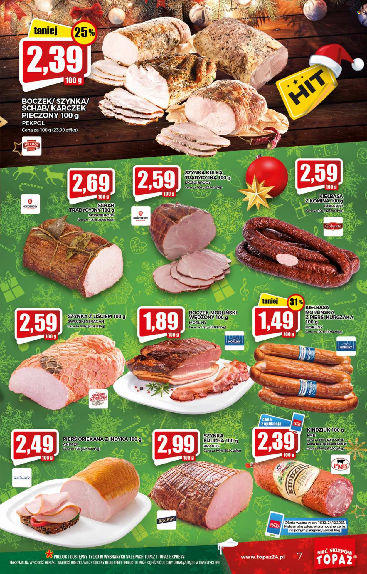 Gazetka Topaz - 16.12.2021 - 24.12.2021. Strona 7