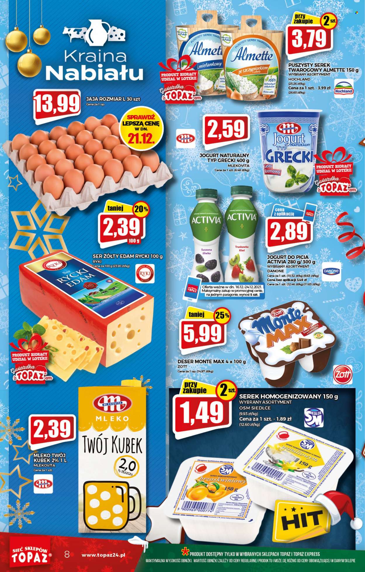 Gazetka Topaz - 16.12.2021 - 24.12.2021. Strona 8