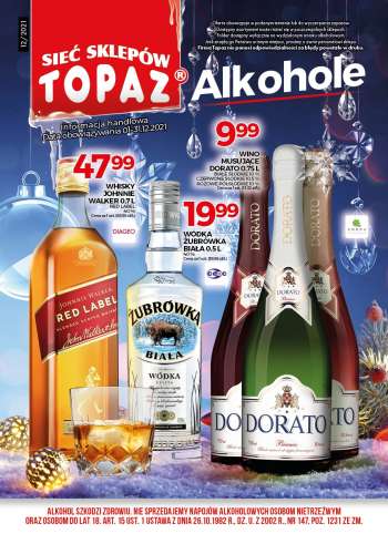 Gazetka Topaz - 1.12.2021 - 31.12.2021.