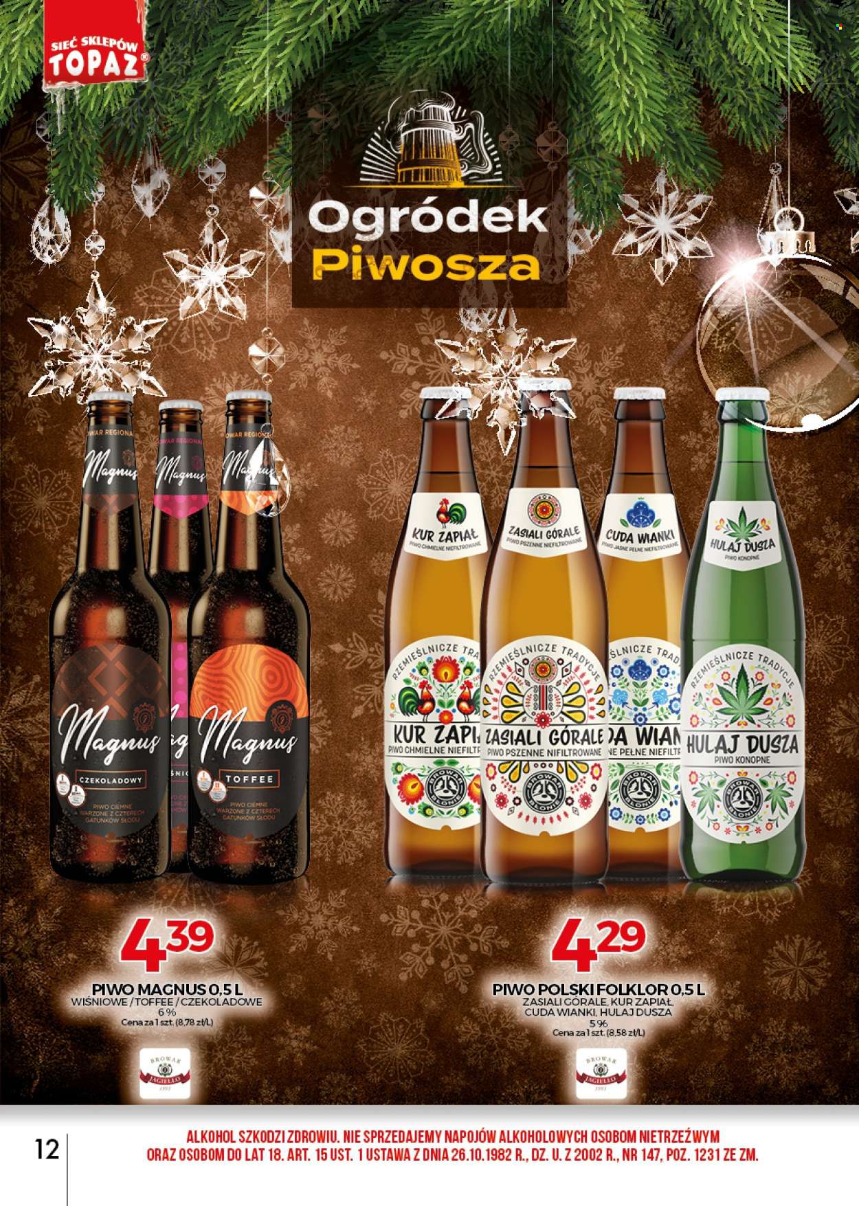 Gazetka Topaz - 1.12.2021 - 31.12.2021. Strona 12