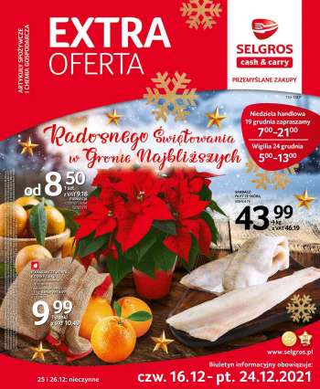 Gazetka Selgros - 16.12.2021 - 24.12.2021.