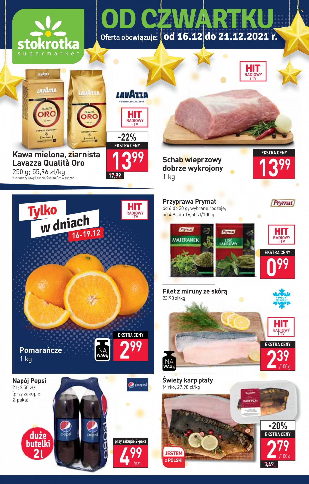 Gazetka Stokrotka Supermarket - 16.12.2021 - 21.12.2021. Strona 1