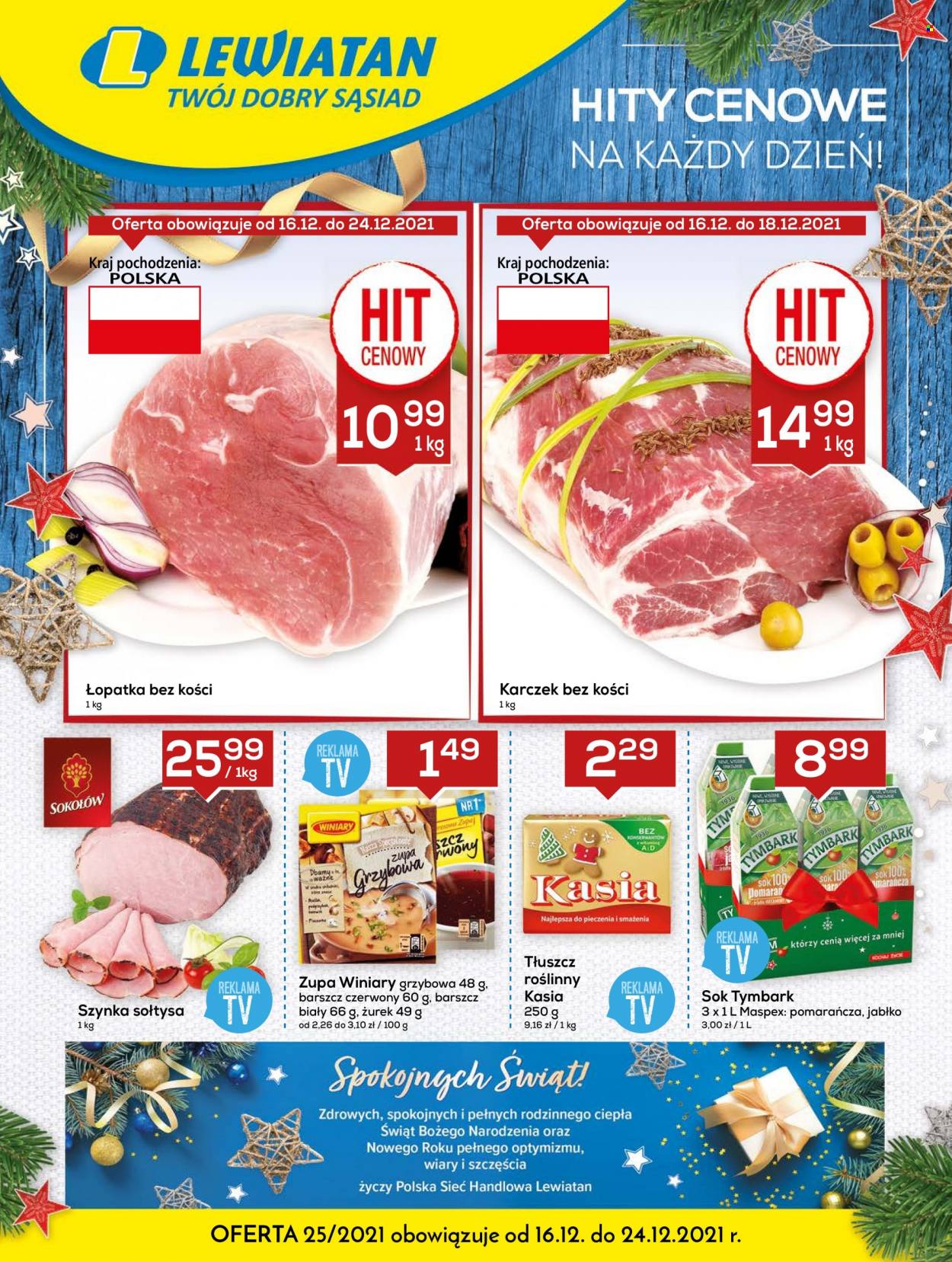 Gazetka Lewiatan - 16.12.2021 - 24.12.2021. Strona 1