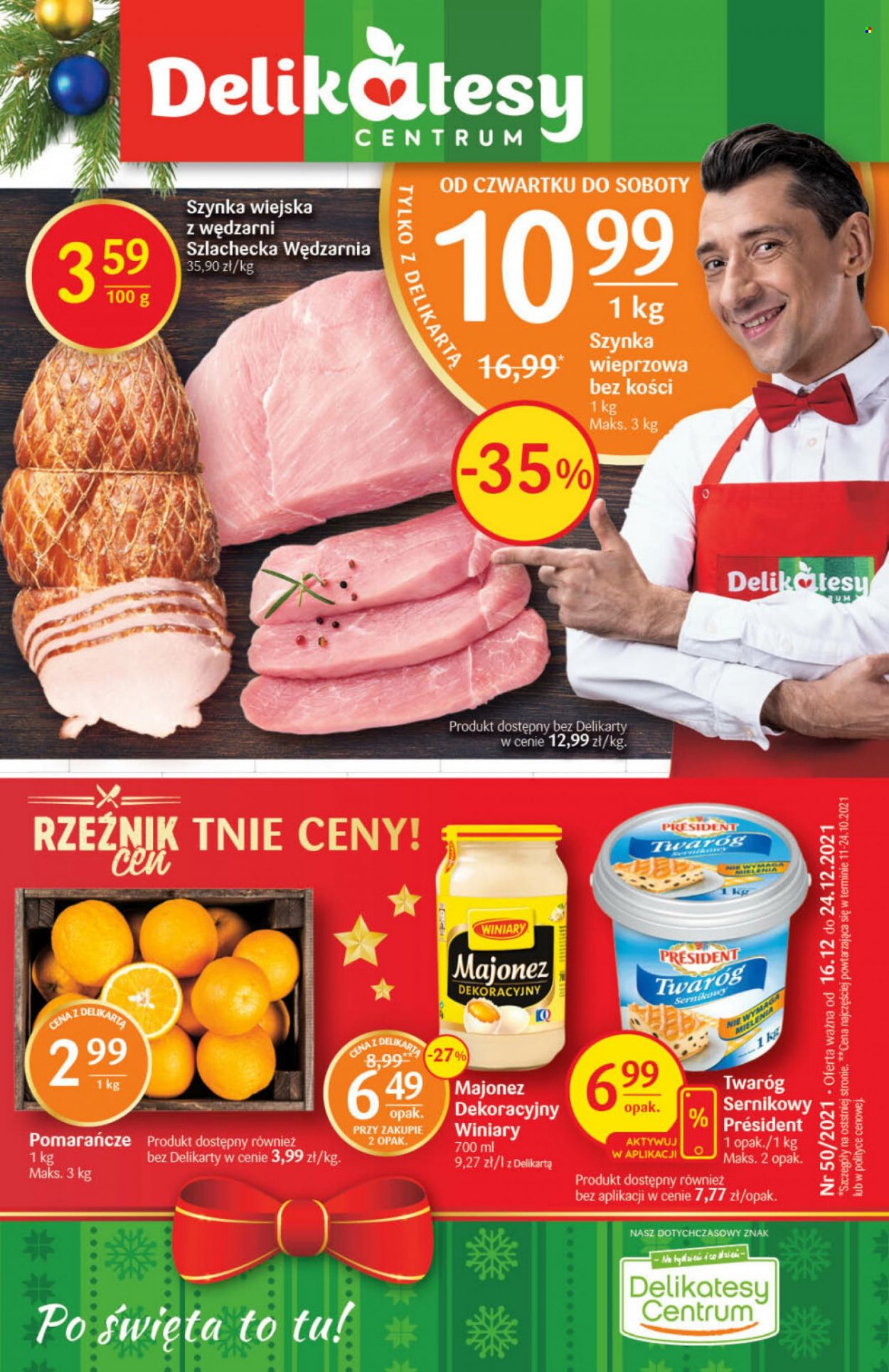 Gazetka Delikatesy Centrum - 16.12.2021 - 24.12.2021. Strona 1