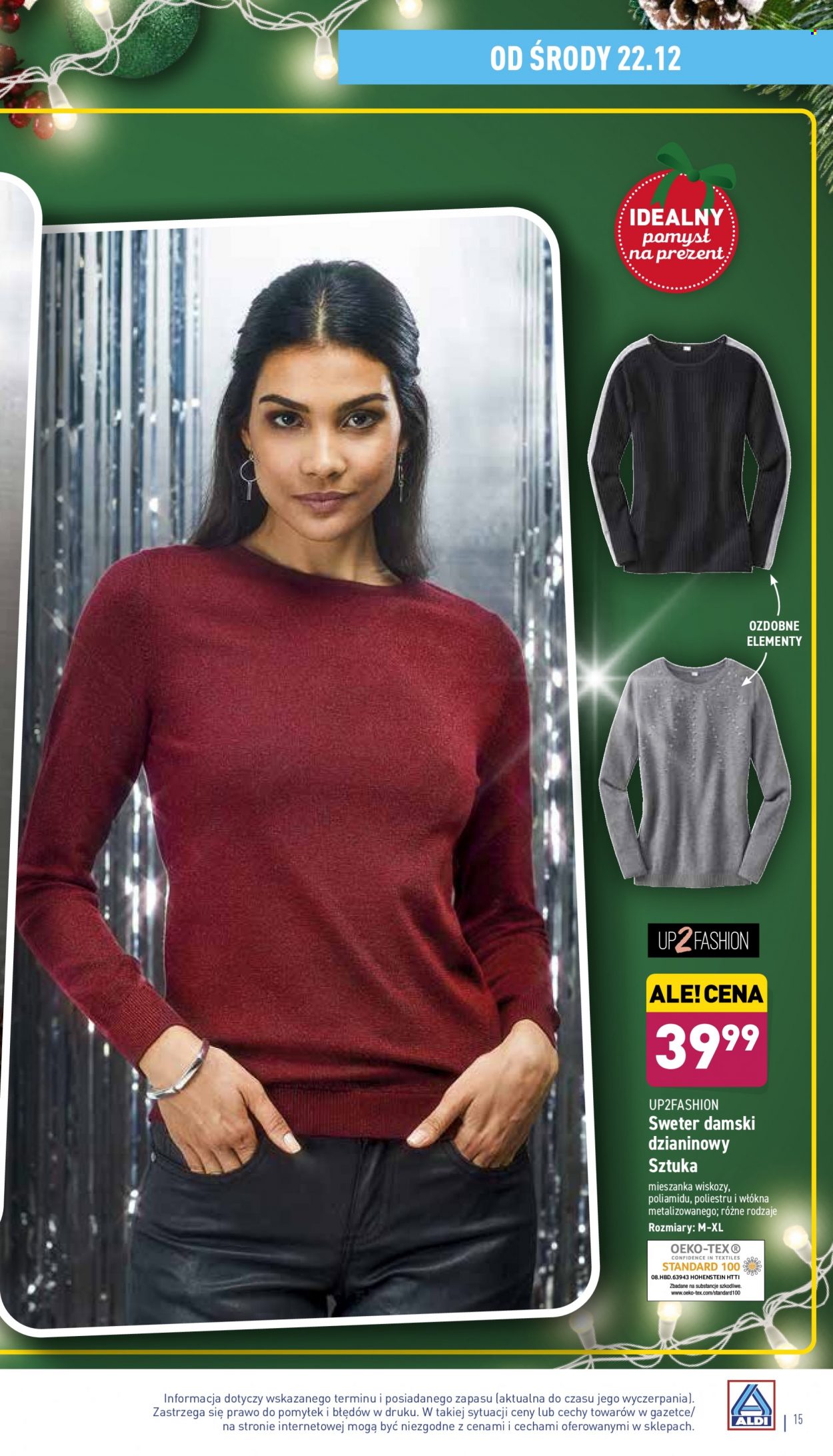Gazetka ALDI - 22.12.2021 - 24.12.2021. Strona 15