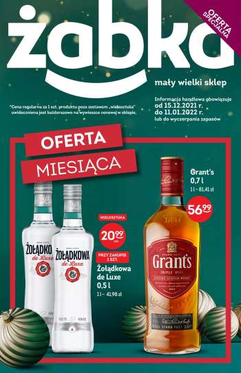 Gazetka Żabka - 15.12.2021 - 11.01.2022.